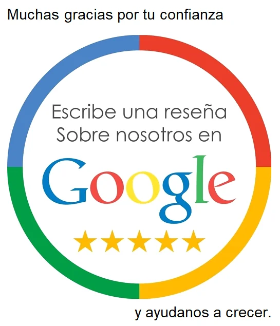 Escribe una reseña sobre nosotros en Google